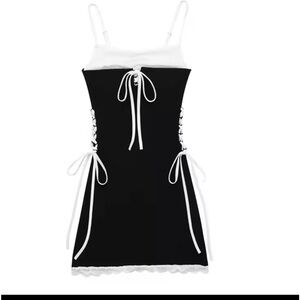 Mini dress with lace